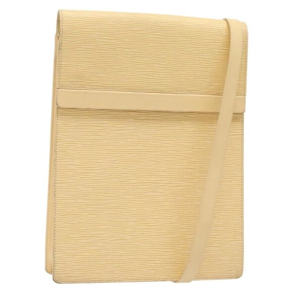 LOUIS VUITTON Epi Ramatuelle Shoulder Bag Cream Vanilla M5247A LV Auth ep9427 - Picture 1 of 16